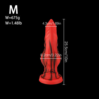 18+ Soft Silicone Dog Knot Dildo Penis Animal Dildo Realistic Gigante Sexy Adult Red Black Colors Big Dildos Sexy TоY Xxl Sextoy