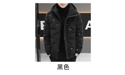 2026 High quality Winter Down Jacket Coats Mens Warm White Duck Down Hooded Men Windproof Parkas Overcoat