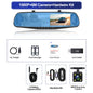 4.3 Inch 1080P Night Vision Camera Dual Lens DVR  Rearview Mirror Dashcam Car Dvr Dash Camera Car Video Recorder Auto Bluck Box