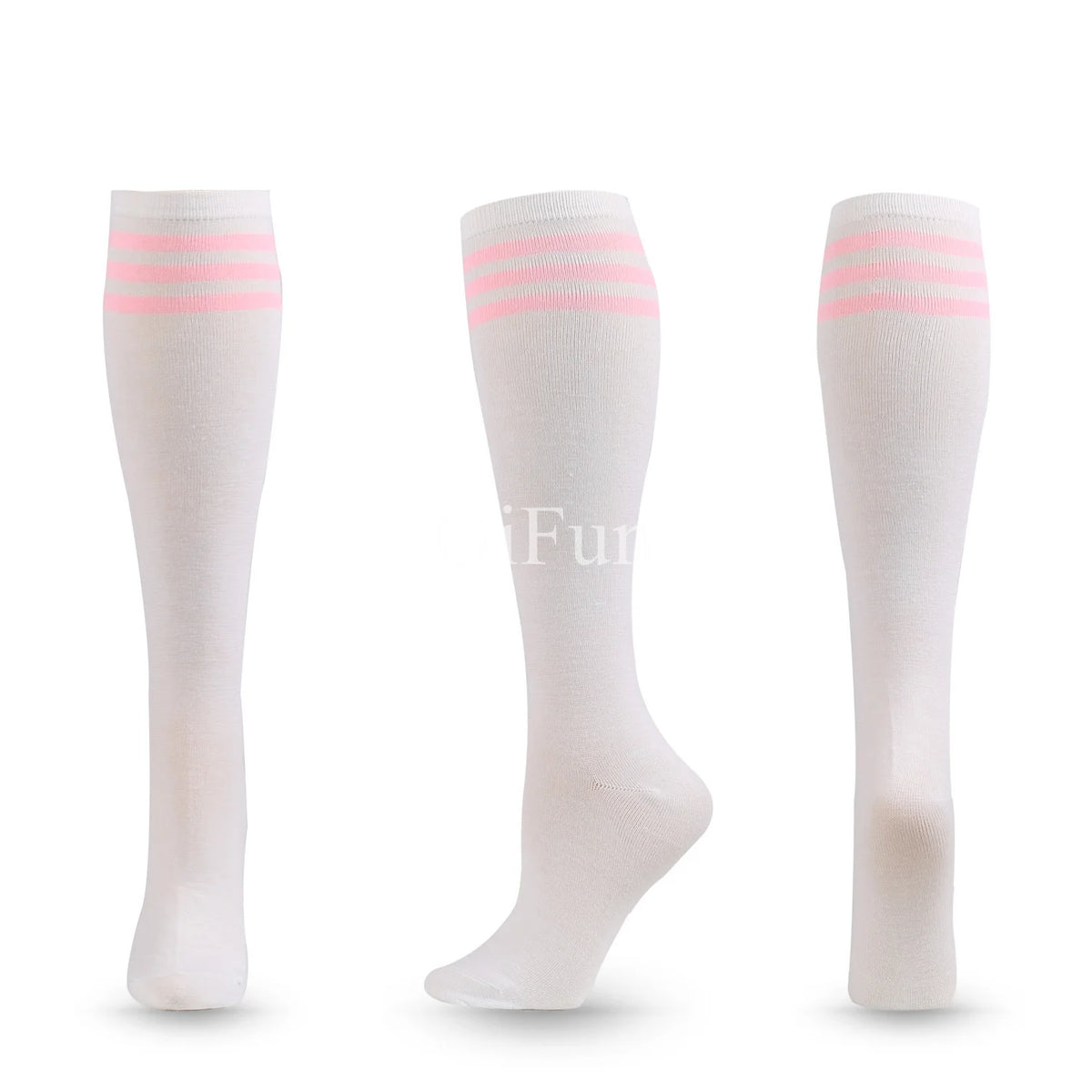 Unisex Compression Socks Football Socks Non-slip Long Tube Knee High Stockings Socks Striped Soccer Socks Running Sports Socks