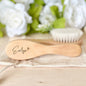 Baby Hairbrushes Engrave Infant Name Wooden Newborn Hair Brush Personalized Comb Birth/Baptism/Birthday Baby Shower Gifts