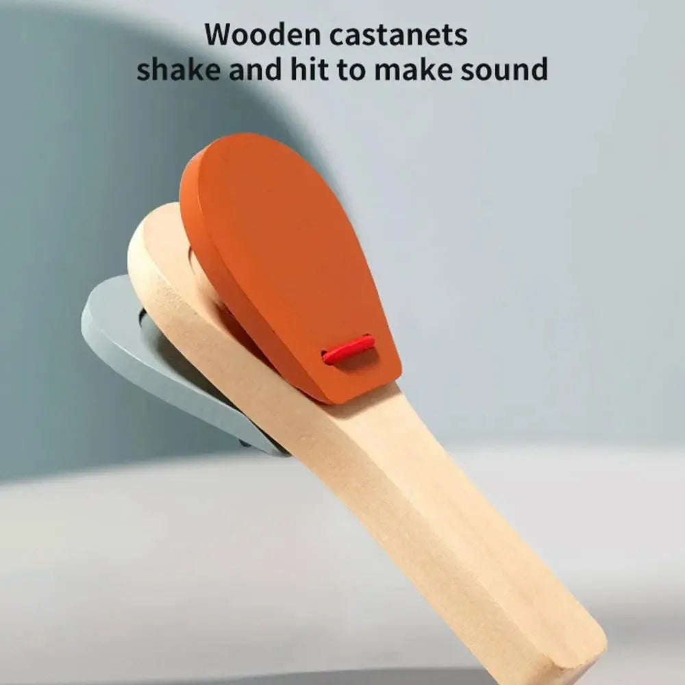 Kids Drum Set Wooden Musical Instruments for Toddlers Baby Preschool Educational Musical Toys Montessori Toys for Kids Ages 3-6