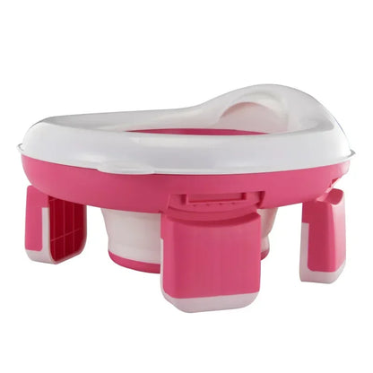 New 3-in-1 Travel Potty Portable Kids Potty Folding Safe Silicone Baby Potty Training Seat  Family Outdoor Kids Toilet Seat