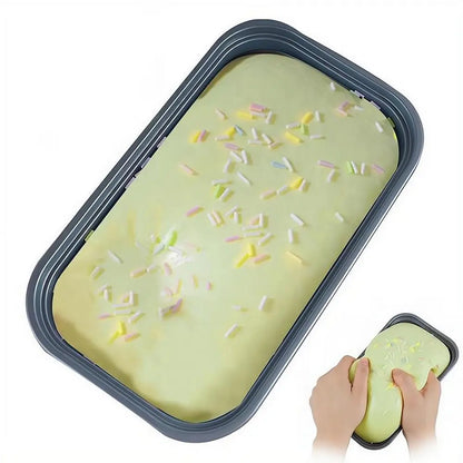 Sticky Box Cake Squishy Toy Slow Rising Squeeze Toy Butter Ice Cream Box Squishy Fidget Toy Anti Stress Release Hand Relax Gift