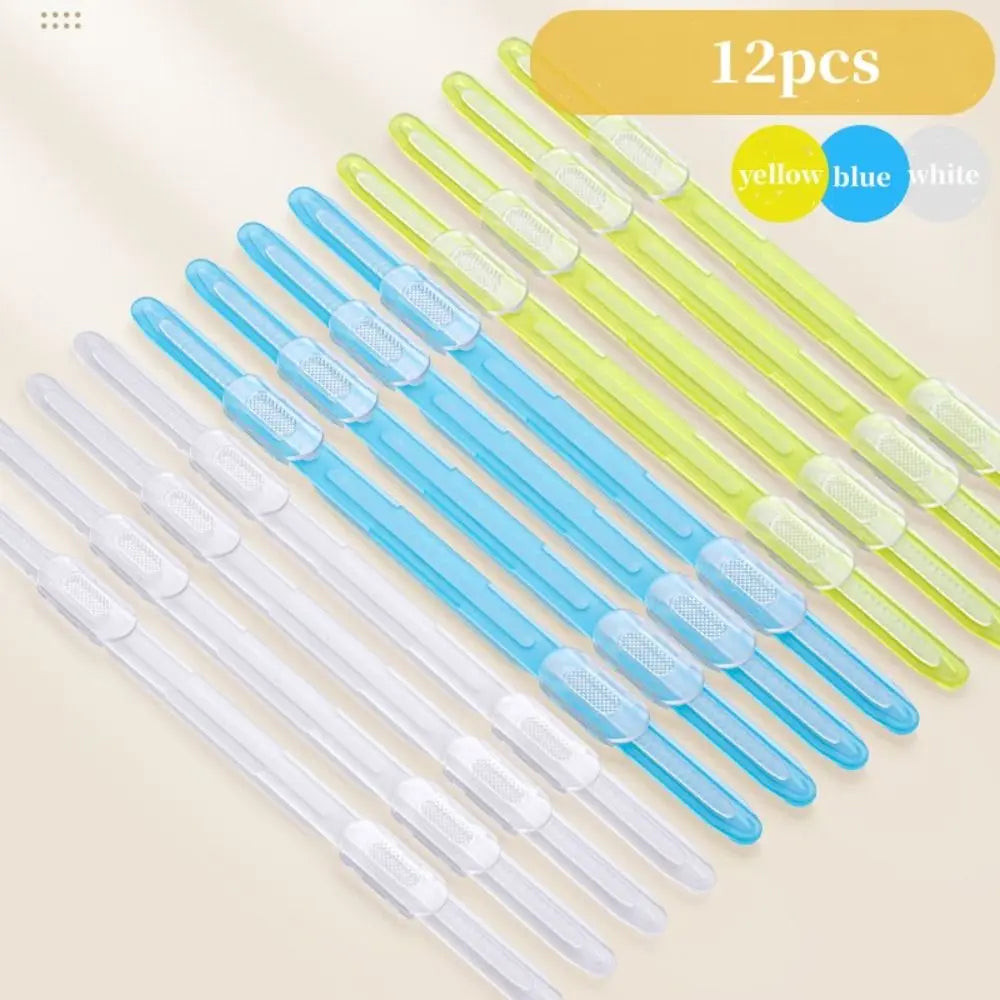 12pcs Binding Clips Strip Kawaii 2 Hole Loose Leaf Clips A4 Paper Fasteners DIY Scrapbook File Folder Notebook Accessories