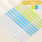 12pcs Binding Clips Strip Kawaii 2 Hole Loose Leaf Clips A4 Paper Fasteners DIY Scrapbook File Folder Notebook Accessories