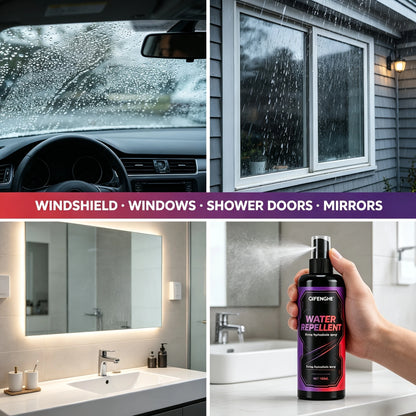 Windshield Water Beading Spray, Repel Rain & Improve Driving Visibility