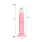 Adult Erotic Sex Toys Gradient Pink Anal Plug Dildo Massager With Threaded Design Strong Suction Cup Extra Long Anal Butt Plug