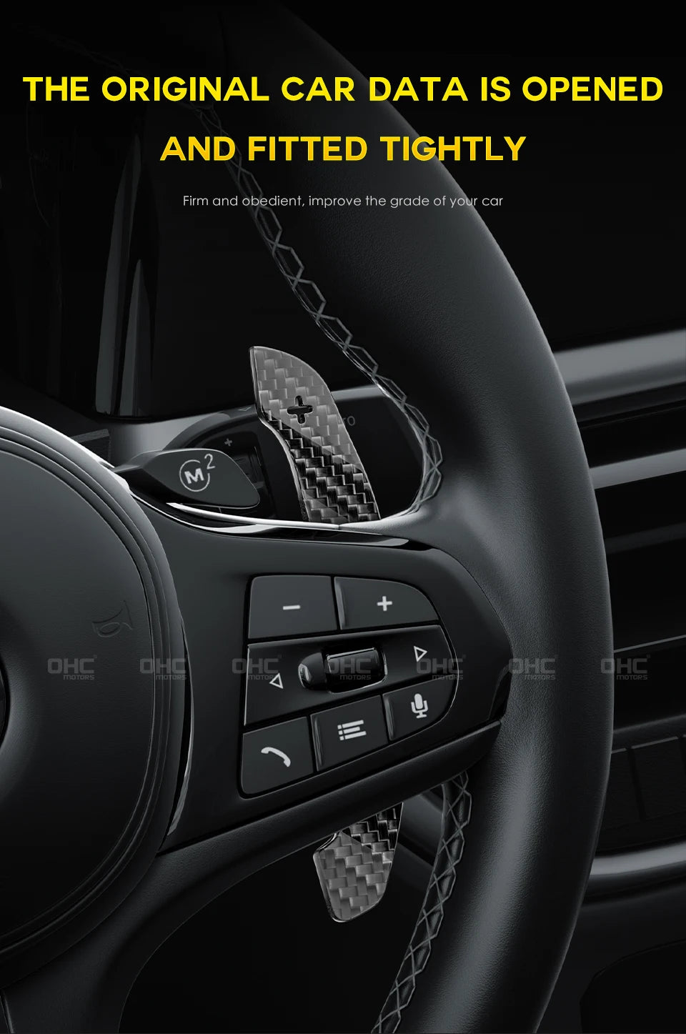 Carbon Fiber Magnetic Paddle Shifter For Mercedes-Benz Smart 451 / 453