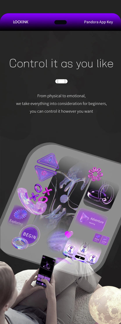 LOCKINK Smart APP Remote Control Key Box for Chastity Cage Chastity Device Key Safe Sexy Gadgets Key Holder BDSM Adult Sex Toys