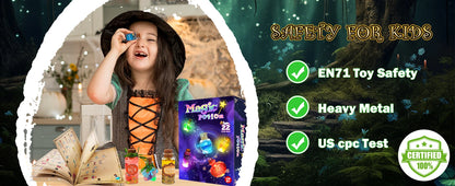 DIY Fairy Magical Potions Kit Horror Halloween Christmas Gifts Witches' Magical Color Changing Freezing Potions Art Craft Kit