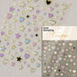 1 piece  5D silver nail stickers metal mini star nail art stickers high quality exquisite decals self-adhesive nail art stickers