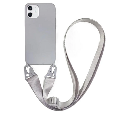 2024 Silicone Lanyard Phone Case For iPhone 12 13 Mini 14 15 16 Pro Max X XR XS Cover With Neck Strap Crossbody Necklace Cord