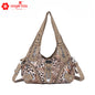 Angelkiss Women Handbags Leopard Bag Top-handle Handbag Fashion Satchel Dumpling Pack Shoulder Bag Tote Bag Hobos Large Purse