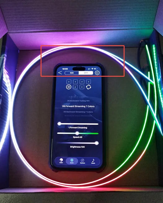 14/18 in 1 Led Acrylic Car Ambient Light RGB 64 213 Color Symphony Acrylic APP Streamer Atmosphere Lamp Kit One Zone Dual Zone