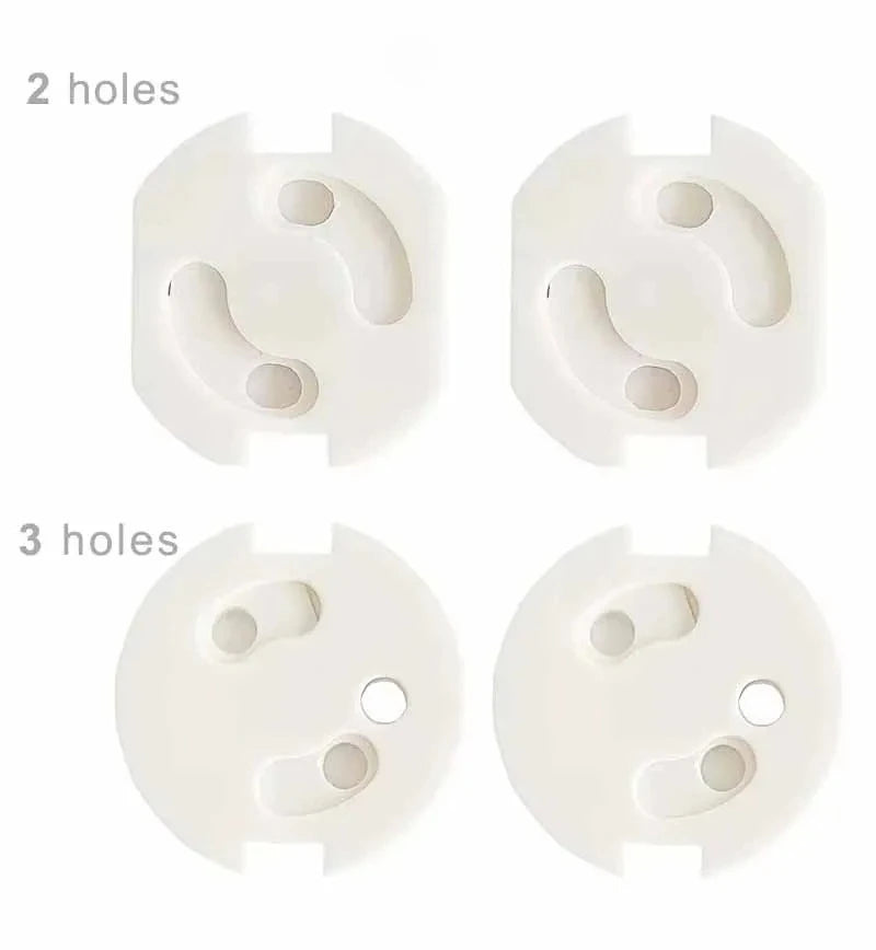 10pcs Baby Safety Child Electric Socket Outlet Plug Protection Security Two Phase Safe Lock Cover Kids Sockets Cover Plugs