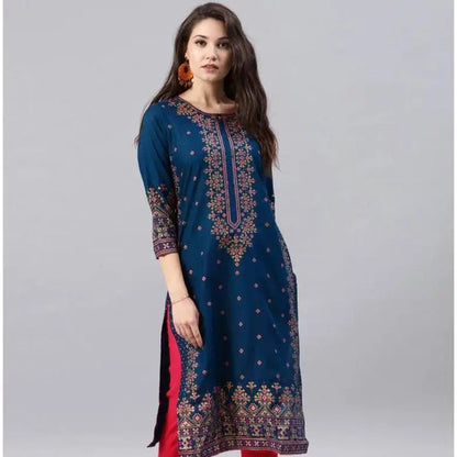 Women Kurt Casual Dress Long Sleeve Straight Casual Ethnic Flower Mandarin O-Neck Round Regular Size 3D Design Suitable.