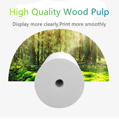 80MM Thermal Receipt Paper 3/6/10 Rolls White Paper For Mini Portable Thermal Receipt Printer For Supermarket Business Printing