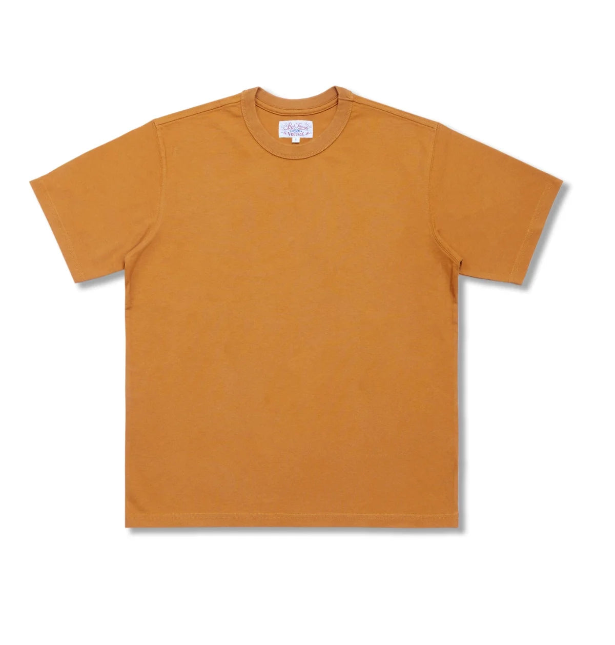 T1-0006 Red Tornado Big US European Size Crew Neck T-Shirts Men 270gsm Heavy  100% Cotton Casual Tee Shirt