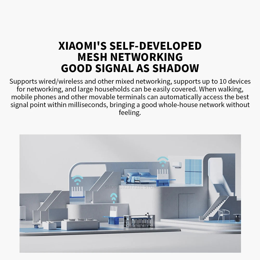 NEW XIAOMI Router BE5000 Wi-Fi 7 2.4/5GHz Dual-Frequency Mesh 2.5G High-Speed Network Port IPTV OFDMA Signal Amplifier Mi Home