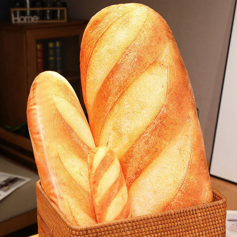 French Bread Plush Pillow Stuffed Printing Images Food Plushie Peluche Party Prop Decor Sleeping Companion Man Gift