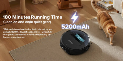 Lubluelu S1000 Robot Vacuum Mop with Self-Cleaning Station 11000Pa 75℃ Hot Water Wash Auto-Dry Carpet Boost Cleaning for Home