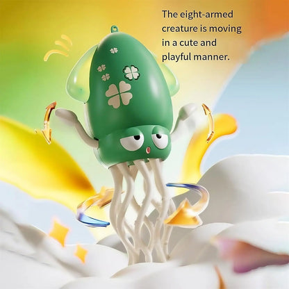 Dancing Squid Toy Pet Automatic Obstacle Avoidance Crawling Walking Electric Music Octopus with Light Music Toys Birthday Gifts