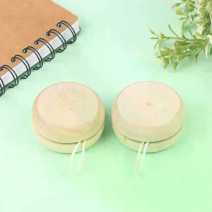 Portable Wooden Yoyo Ball Colorful Handmade Toy Creative Play & Craft Accessories for Children