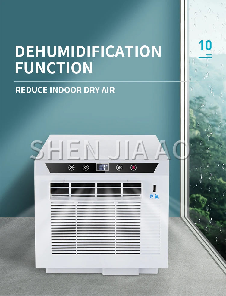 USB Fast Charging Free Installation Remote Control Timing For Home Office HHR-20 Mini Portable Mobile Cooling Air Conditioner