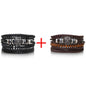 4Pcs/ Set Braided Wrap Leather Bracelets for Men Vintage Life Tree Rudder Charm Wood Beads Ethnic Tribal Wristband Rope Bracelet