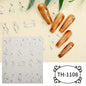 1PCS Marbled Nail Sticker 3D Abstract Lines Sticker Nail Art Supplies Nail Decals Y2K Laser Butterfly Ladies Nail Art Decoration