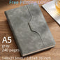A5 B5 Customize PU Leather Notebook with Pen Insert Holder Free Printing LOGO Office Notepad Business Enterprise Diary Book Note
