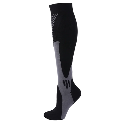 Compression Stockings Blood Circulation Promotion Slimming Compression Socks Anti-Fatigue Comfortable Solid Color Socks