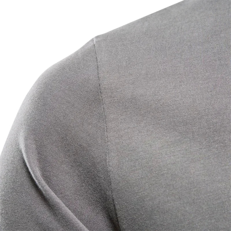 Embroidered 100% Pure Cotton Round Neck Long Sleeved Leisure Sports T-shirt for Men's High-quality Casual Outdoor Sports