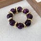 Acrylic Irregular Square Round Beaded Bracelet Bangle for Women Imitation Stone Chain Bracelet Hand Accessories Couple Gifts K
