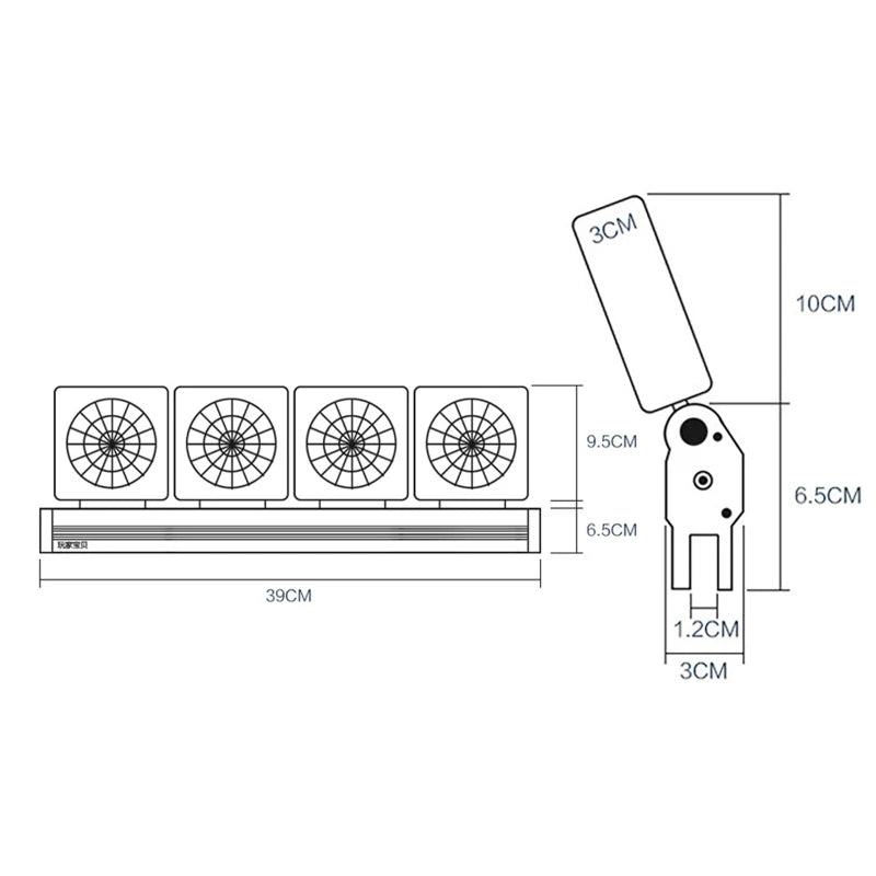 Fish Tank Cooling Fan Timing Adjustable Wind Speed Cooling Fan Fish Tank Cooler Glass Thickness ≤12mm Aquarium Accessories