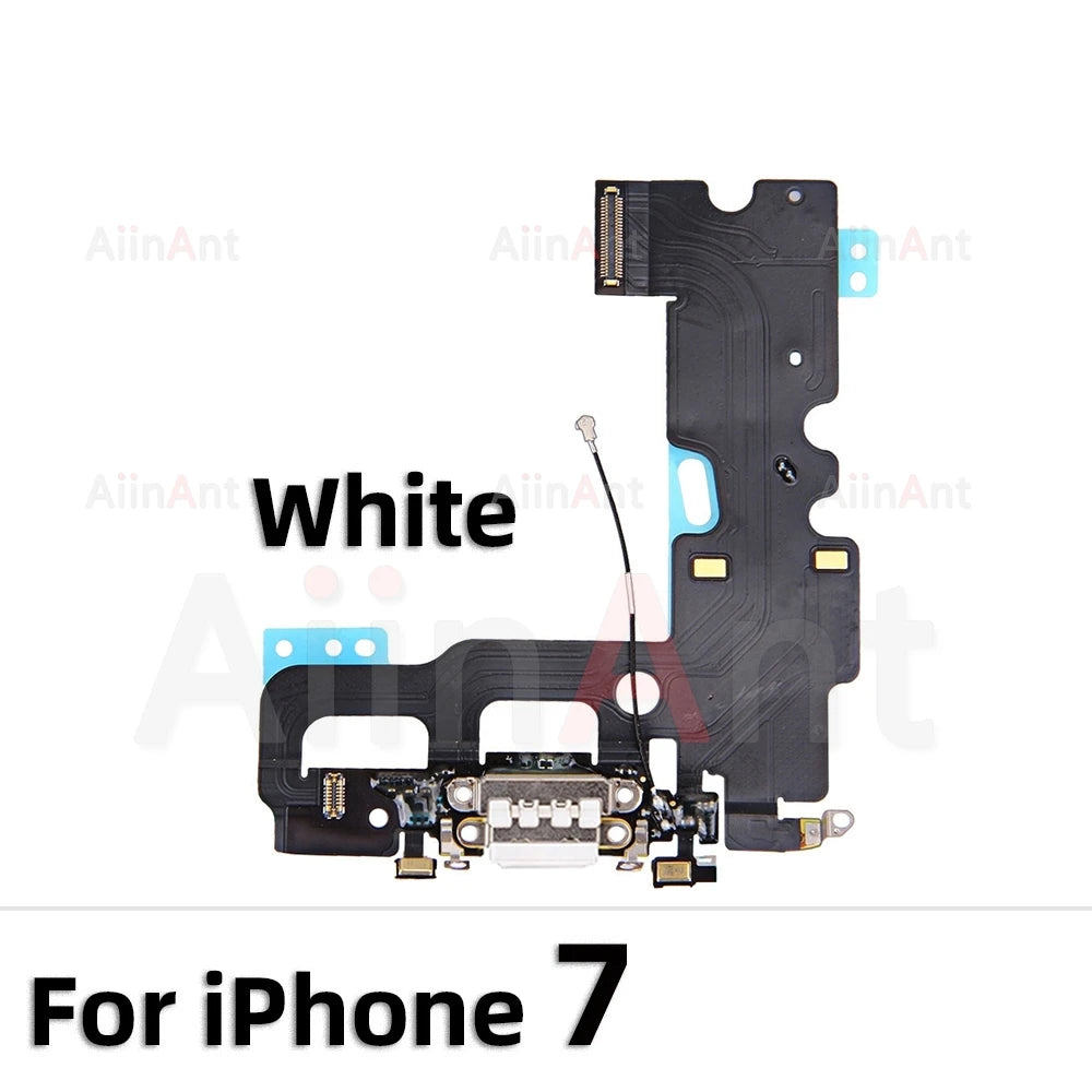 AiinAnt Dock USB Mic Board Charger Connector Fast Charging Port Flex Cable For iPhone X Xr Xs Max 7 8 Plus