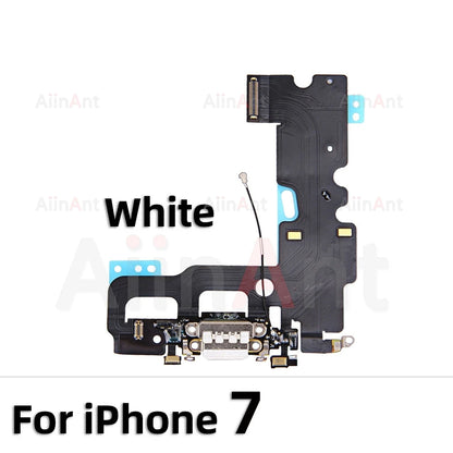 AiinAnt Dock USB Mic Board Charger Connector Fast Charging Port Flex Cable For iPhone X Xr Xs Max 7 8 Plus