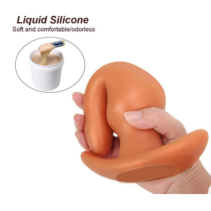 Soft Anal Plugs for Gay Men Prostate Massage Liquid Silicone 35-80mm Huge Butt Plug Anal Training Comfortable To Wear But Plug