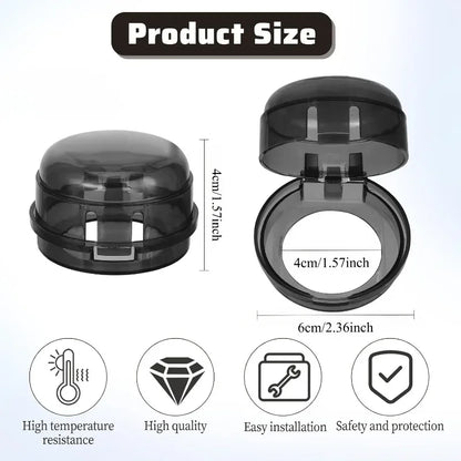 2/4/8Pcs Stove Knob Covers Child Safety Plastic Kitchen Safety Guards Universal Gas Oven Lock Protectors Home Cookware Security