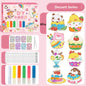 DIY Crystal Paint Arts And Crafts Set DIY Window Paint Art Pendant For Kids Suncatcher Kits Fun Party Activity Art Project
