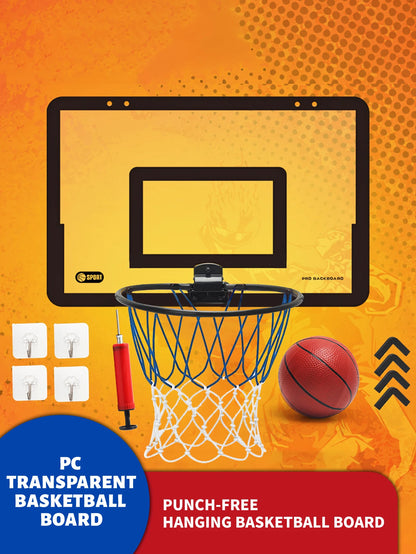 Indoor children's safety and fun games children's home sports basketball set wall bracket non perforated basketball frame