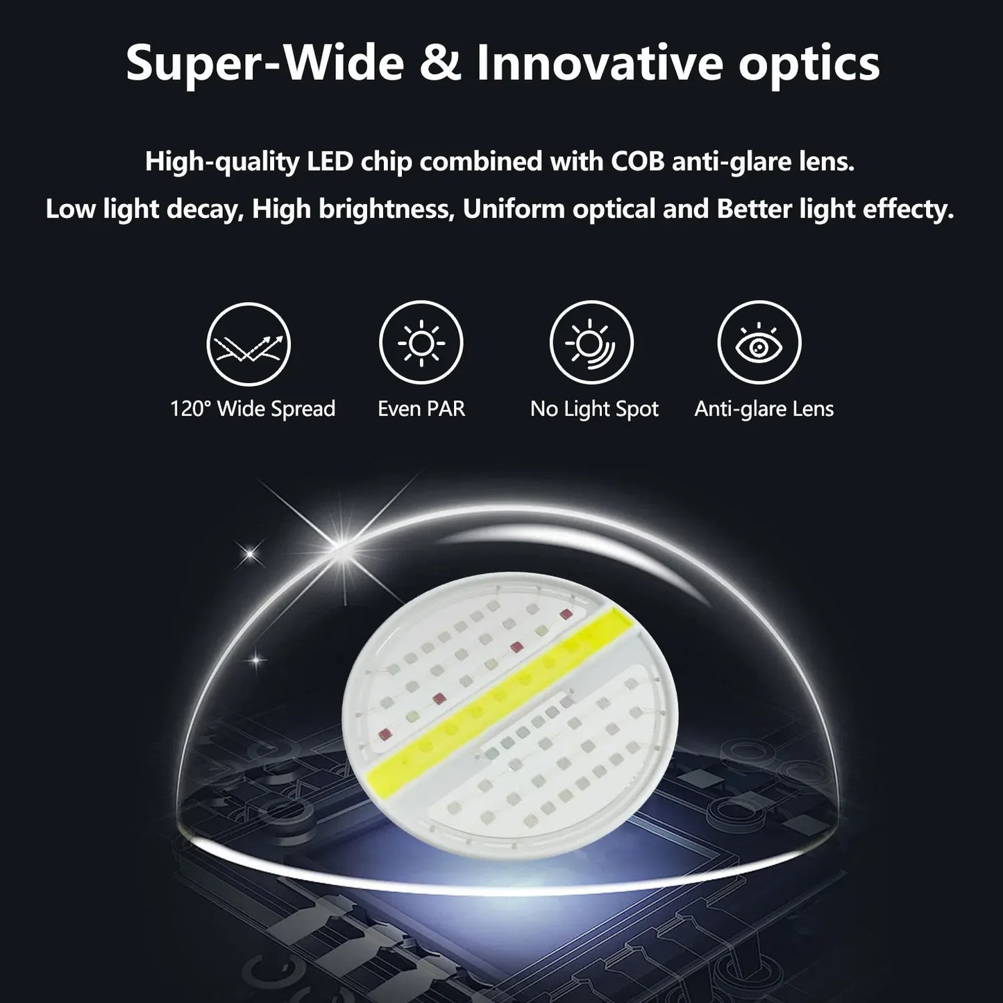 PopBloom RL90 WiFi Reef Aquarium Light 100W, Professional Marine Aquarium LED Full Spectrum for Reef Coral SPS/LPS Fish Tank LED