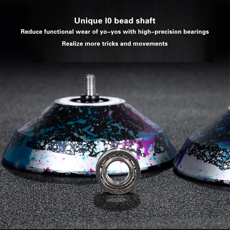Yoyo Professional Competition Metal Yo Yo Factory with 10 Ball Bearing Alloy Aluminum High Speed Unresponsive Toys for Kids Toys