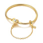 Original Bracelet 925 Sterling Silver Charm Bracelet 17-20CM Golden Heart Love Key Clover Bracelet Bangle Women Jewelry Gift