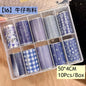 10Rolls Lacce Flower  Nail Foils Transfer Paper  Nail Art Stickers  Manicure Set Decal  Nails Decoration