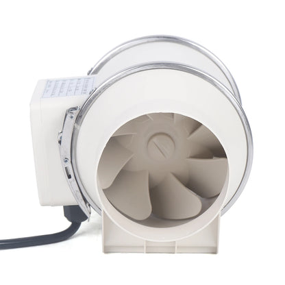 220V Exhaust Fan Silent Duct Ventilation Fan 2600RPM Duct Fan Pipe Extractor for Kitchen Bathroom Toilet (HF-100/HF-150/HF-200)