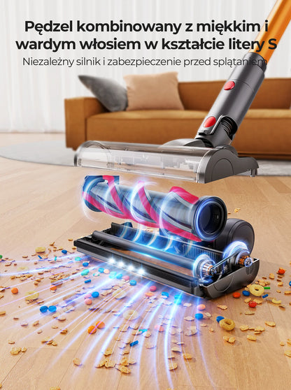 90 Min Laresar V7S 75000PA 650W Cordless Vacuum Cleaner Handheld Long Runtime Removable Battery Smart Display Home Appliance