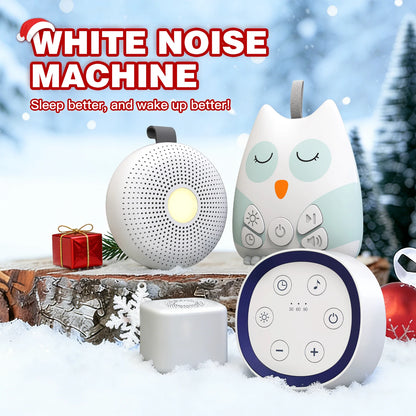 Portable Baby White Noise Machine with Night Light Soothing Sounds Timer Rechargeable Sleep Helper for Kids Adults Easter Gifts