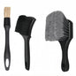 Auto Wheel Rim Brush Soft Bristle Long Car Tire Detailing Washing Tool for Exhaust Tips Engine Vehicle Motorcycle Truck SUV RV